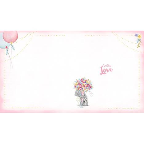 Wonderful Friend Holding Bouquet Me to You Bear Birthday Card Extra Image 1